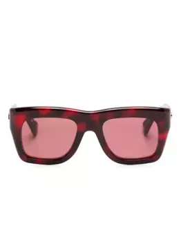 Солнцезащитные очки в квадратной оправе Gucci Eyewear, красный