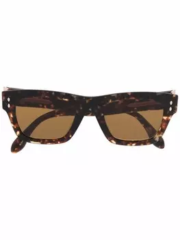 Солнцезащитные очки в квадратной оправе Isabel Marant Eyewear, коричневый