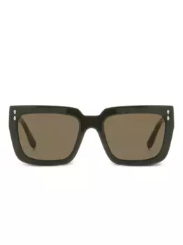 Солнцезащитные очки в квадратной оправе Isabel Marant Eyewear, зеленый
