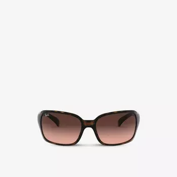 Солнцезащитные очки в квадратной оправе из ацетата RB4068 Ray-Ban, коричневый