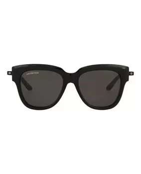 Солнцезащитные очки в квадратной оправе из ацетата Balenciaga, цвет Black Black Grey