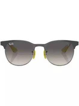 Солнцезащитные очки в квадратной оправе из коллаборации с Ferarri Ray-Ban, серый