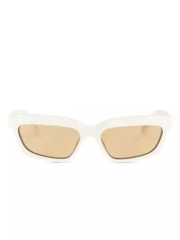 Солнцезащитные очки в квадратной оправе Jacquemus, белый