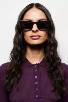 Солнцезащитные очки в квадратной оправе «кошачий глаз» & Other Stories, красный