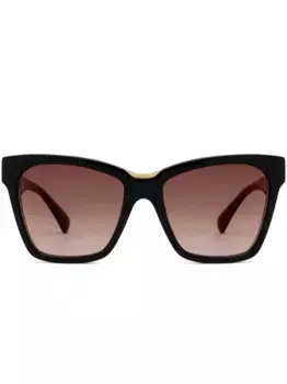 Солнцезащитные очки в квадратной оправе Max Mara Eyewear, черный