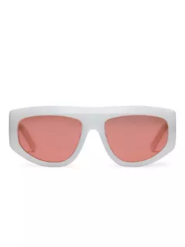 Солнцезащитные очки в квадратной оправе MCM, белый