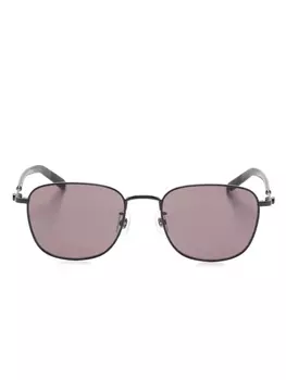 Солнцезащитные очки в квадратной оправе Montblanc, черный