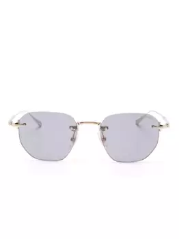 Солнцезащитные очки в квадратной оправе MONTBLANC, золотой