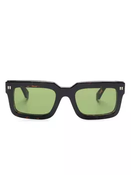 Солнцезащитные очки в квадратной оправе Off-White Eyewear, коричневый