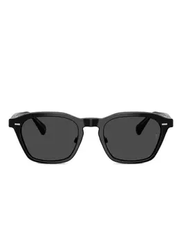 Солнцезащитные очки в квадратной оправе Oliver Peoples, черный