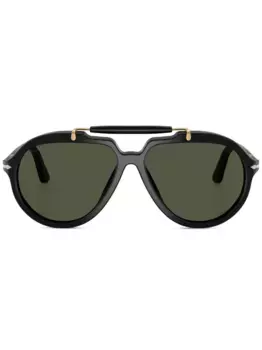 Солнцезащитные очки в квадратной оправе Persol, черный