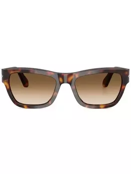 Солнцезащитные очки в квадратной оправе Persol, коричневый