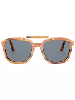 Солнцезащитные очки в квадратной оправе Persol, коричневый