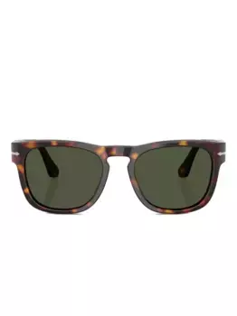 Солнцезащитные очки в квадратной оправе Persol, коричневый