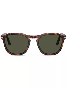 Солнцезащитные очки в квадратной оправе Persol, коричневый
