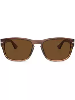 Солнцезащитные очки в квадратной оправе Persol, коричневый
