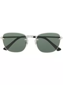 Солнцезащитные очки в квадратной оправе Persol, серебристый
