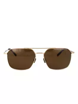 Солнцезащитные очки в квадратной оправе Porsche Design, золотой