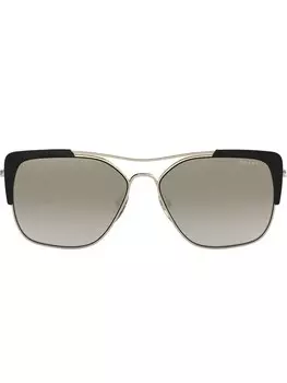 Солнцезащитные очки в квадратной оправе Prada Eyewear, черный