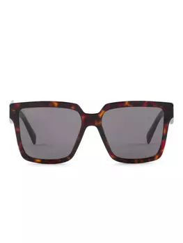 Солнцезащитные очки в квадратной оправе Prada Eyewear, коричневый