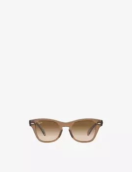 Солнцезащитные очки в квадратной оправе Ray-Ban, цвет Light Brown