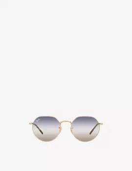 Солнцезащитные очки в квадратной оправе Ray-Ban, золотой