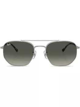 Солнцезащитные очки в квадратной оправе Ray-Ban, серебристый