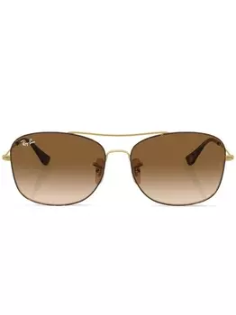 Солнцезащитные очки в квадратной оправе Ray-Ban, зеленый