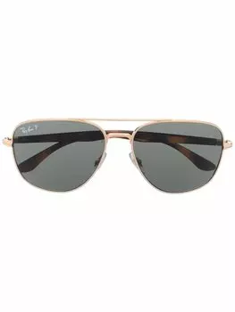 Солнцезащитные очки в квадратной оправе Ray-Ban, золотистый