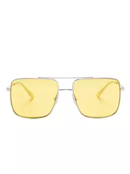 Солнцезащитные очки в квадратной оправе Ray-Ban, серебряный