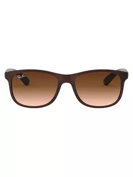 Солнцезащитные очки в квадратной оправе Ray-Ban, коричневый