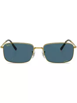 Солнцезащитные очки в квадратной оправе Ray-Ban, золотой