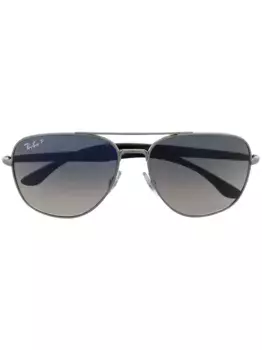 Солнцезащитные очки в квадратной оправе Ray-Ban, серебяный