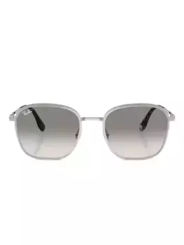 Солнцезащитные очки в квадратной оправе Ray-Ban, серебяный