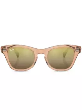 Солнцезащитные очки в квадратной оправе Ray-Ban, коричневый