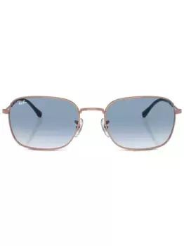 Солнцезащитные очки в квадратной оправе с эффектом градиента Ray-Ban, золотой