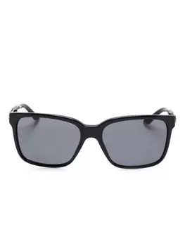 Солнцезащитные очки в квадратной оправе с декором Medusa Versace Eyewear, черный