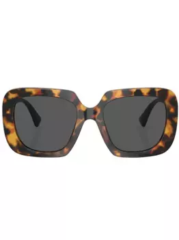 Солнцезащитные очки в квадратной оправе с декором Medusa Versace Eyewear, зеленый