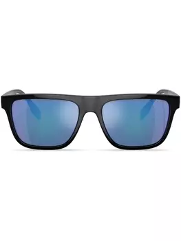 Солнцезащитные очки в квадратной оправе с логотипом Burberry Eyewear, черный