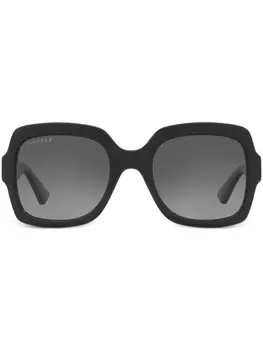 Солнцезащитные очки в квадратной оправе с логотипом Gucci Eyewear, черный