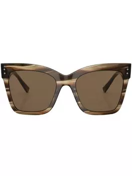 Солнцезащитные очки в квадратной оправе с логотипом Giorgio Armani, зеленый