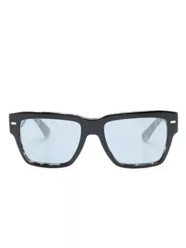 Солнцезащитные очки в квадратной оправе с логотипом Dolce & Gabbana Eyewear, черный