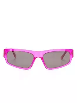 Солнцезащитные очки в квадратной оправе с логотипом Balenciaga Eyewear, розовый