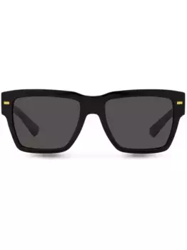 Солнцезащитные очки в квадратной оправе с логотипом Dolce & Gabbana Eyewear, черный