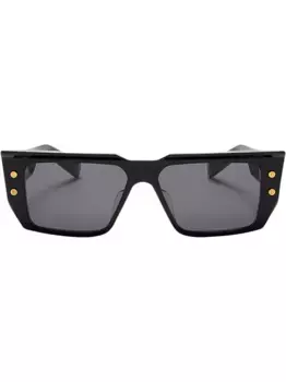 Солнцезащитные очки в квадратной оправе с логотипом Balmain Eyewear, черный