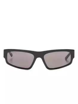Солнцезащитные очки в квадратной оправе с логотипом Balenciaga Eyewear, черный