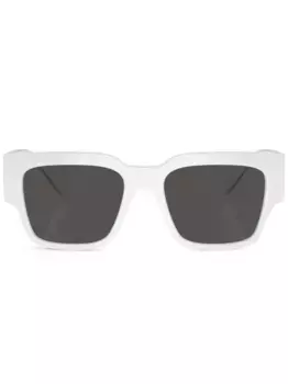 Солнцезащитные очки в квадратной оправе с логотипом Dolce & Gabbana Eyewear, белый