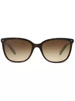 Солнцезащитные очки в квадратной оправе с затемненными линзами Tiffany & Co Eyewear, коричневый