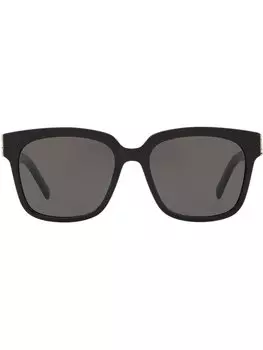 Солнцезащитные очки в квадратной оправе Saint Laurent Eyewear, черный