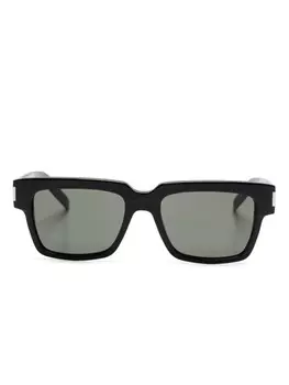 Солнцезащитные очки в квадратной оправе Saint Laurent Eyewear, черный